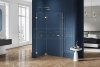 NEW TRENDY Kabina prysznicowa pięciokątna AVEXA GOLD BRUSHED 100x80 EXK-3859 Lewa